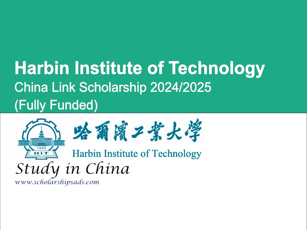 Harbin Institute of Technology China Link Scholarship 2024/2025 (Fully